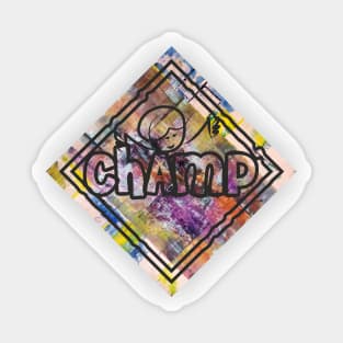 Champ, Describing myself, myself Sticker